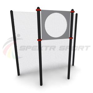 Купить Мишень на стойках круглая для выполнения испытания Метание теннисного мяча в цель (дист 6 м), сталь в Меленках 