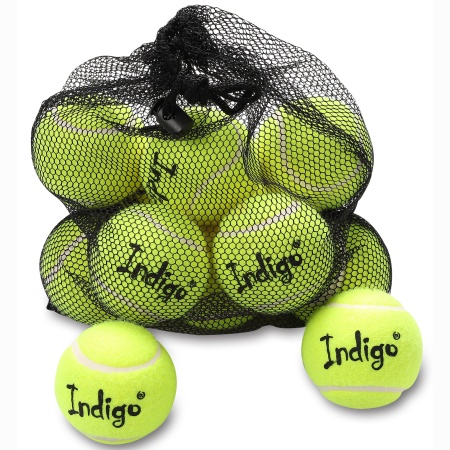 Купить Мяч для большого тенниса Indigo (12 шт в сетке) начальный уровень в Меленках 